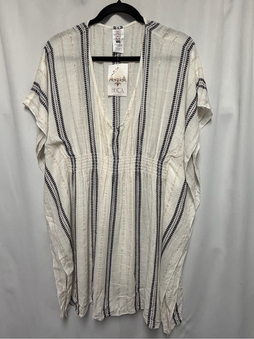BECCA by Rebecca Virtue Radiance Woven Tunic Cover Up NWT XS S